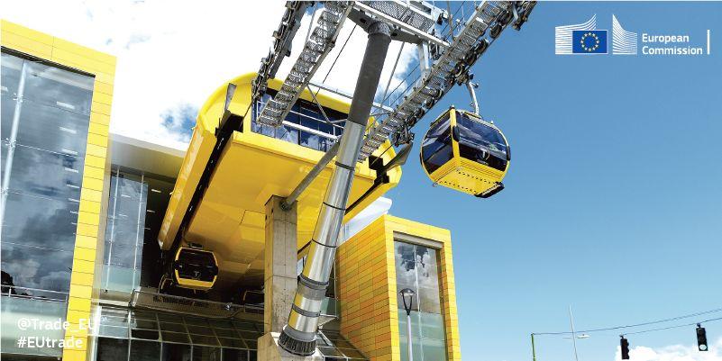 Cable car station in Bogotá